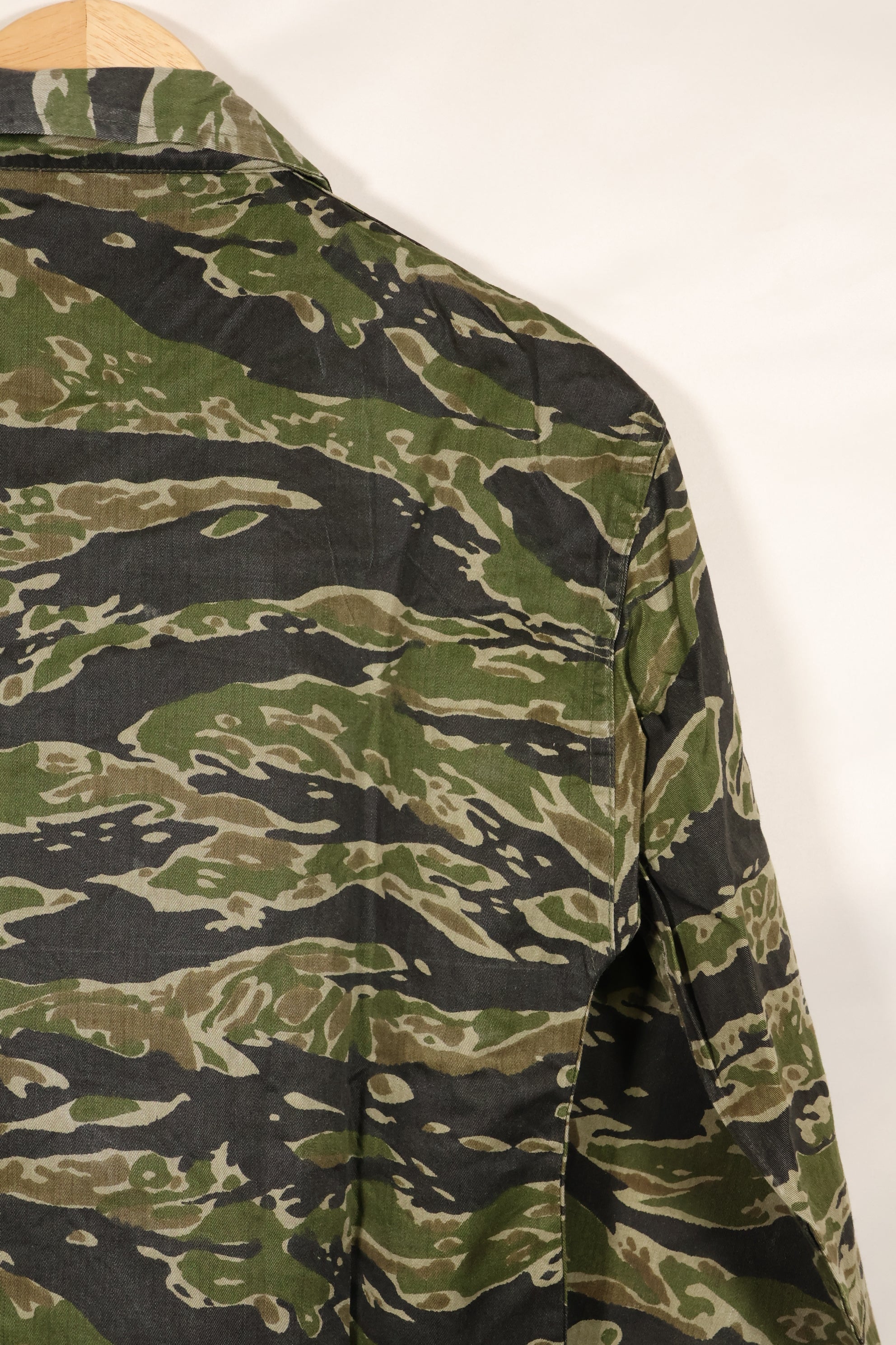 1960年代　タイガーストライプ　シャツ　CIDGパターン　状態良い　中古品　B