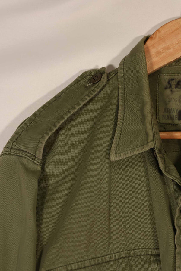 実物　1970年製　オーストラリア軍　ODシャツ　15 1/2 x33　中古品