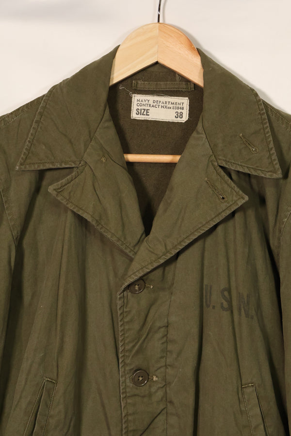 1940's U.S. Navy USN Corp Man Field Jacket, used.