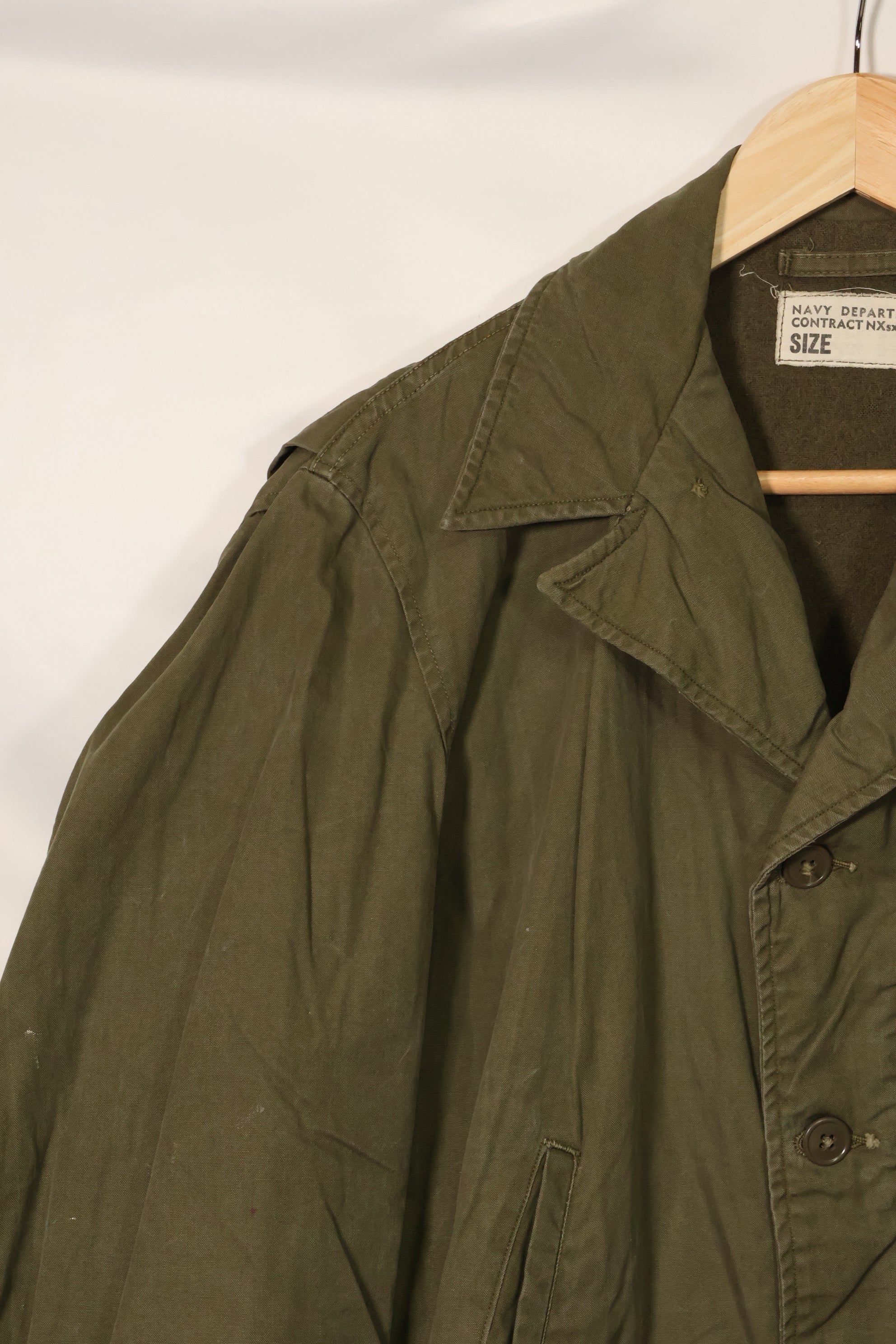 1940's U.S. Navy USN Corp Man Field Jacket, used.