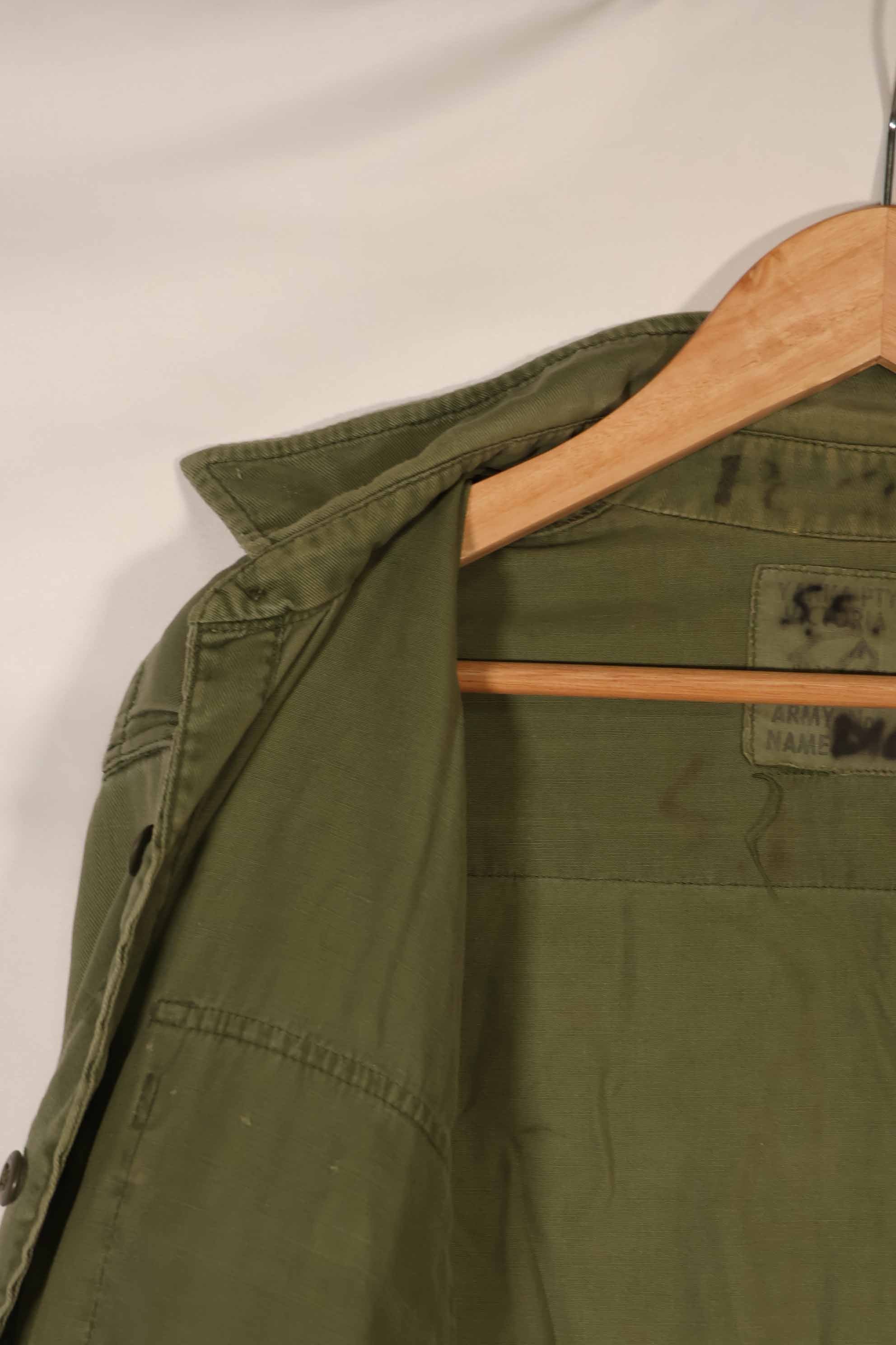 実物　1970年製　オーストラリア軍　ODシャツ　15 1/2 x33　中古品