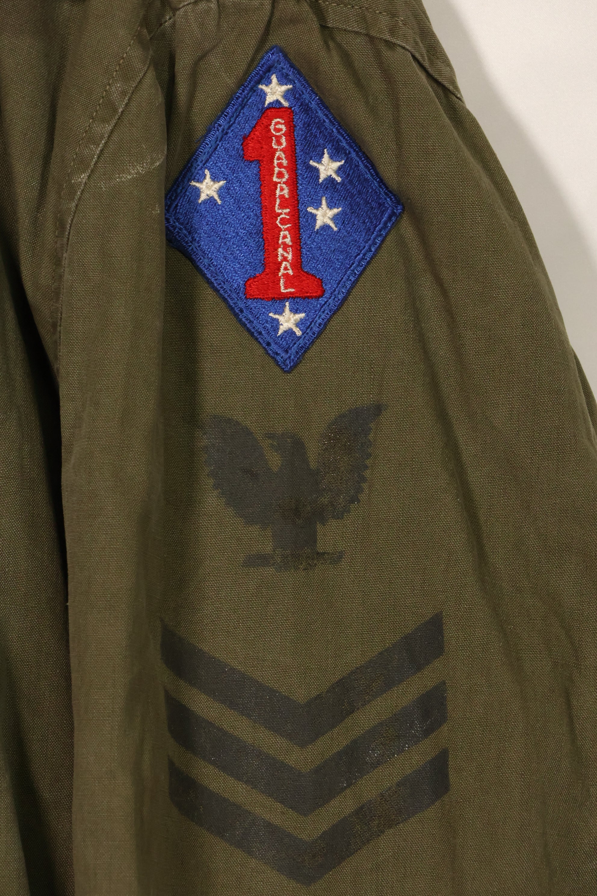 1940's U.S. Navy USN Corp Man Field Jacket, used.