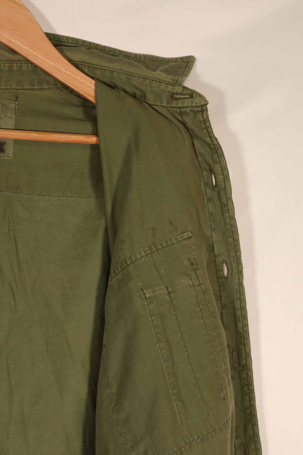 実物　1970年製　オーストラリア軍　ODシャツ　15 1/2 x33　中古品