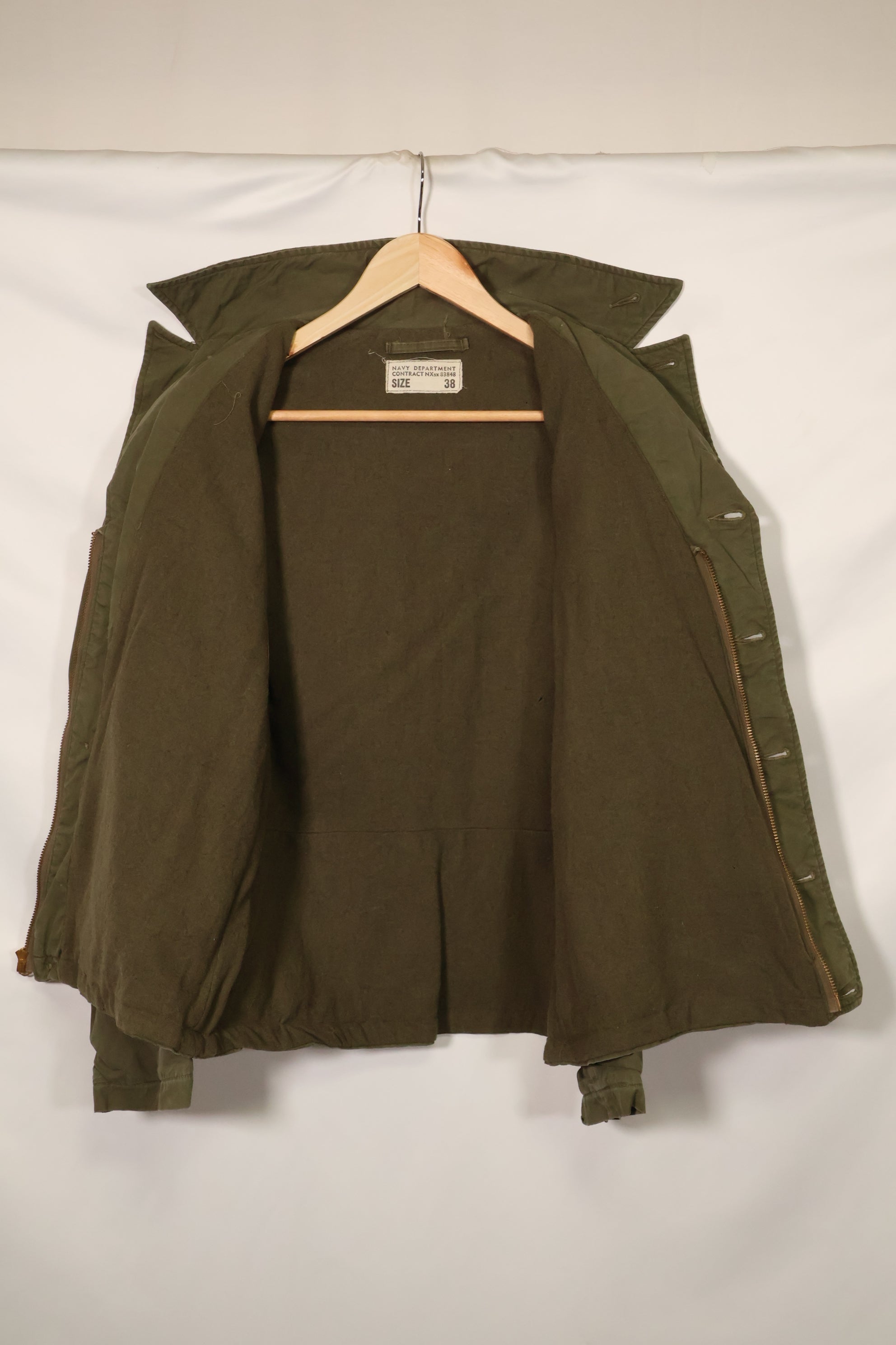 1940's U.S. Navy USN Corp Man Field Jacket, used.