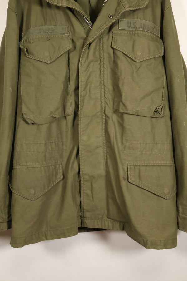 Circa 1965–66  S-S  M65 Field Jacket  1st Model  No liner  Some stains  Used