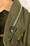 Circa 1965–66  S-S  M65 Field Jacket  1st Model  No liner  Some stains  Used