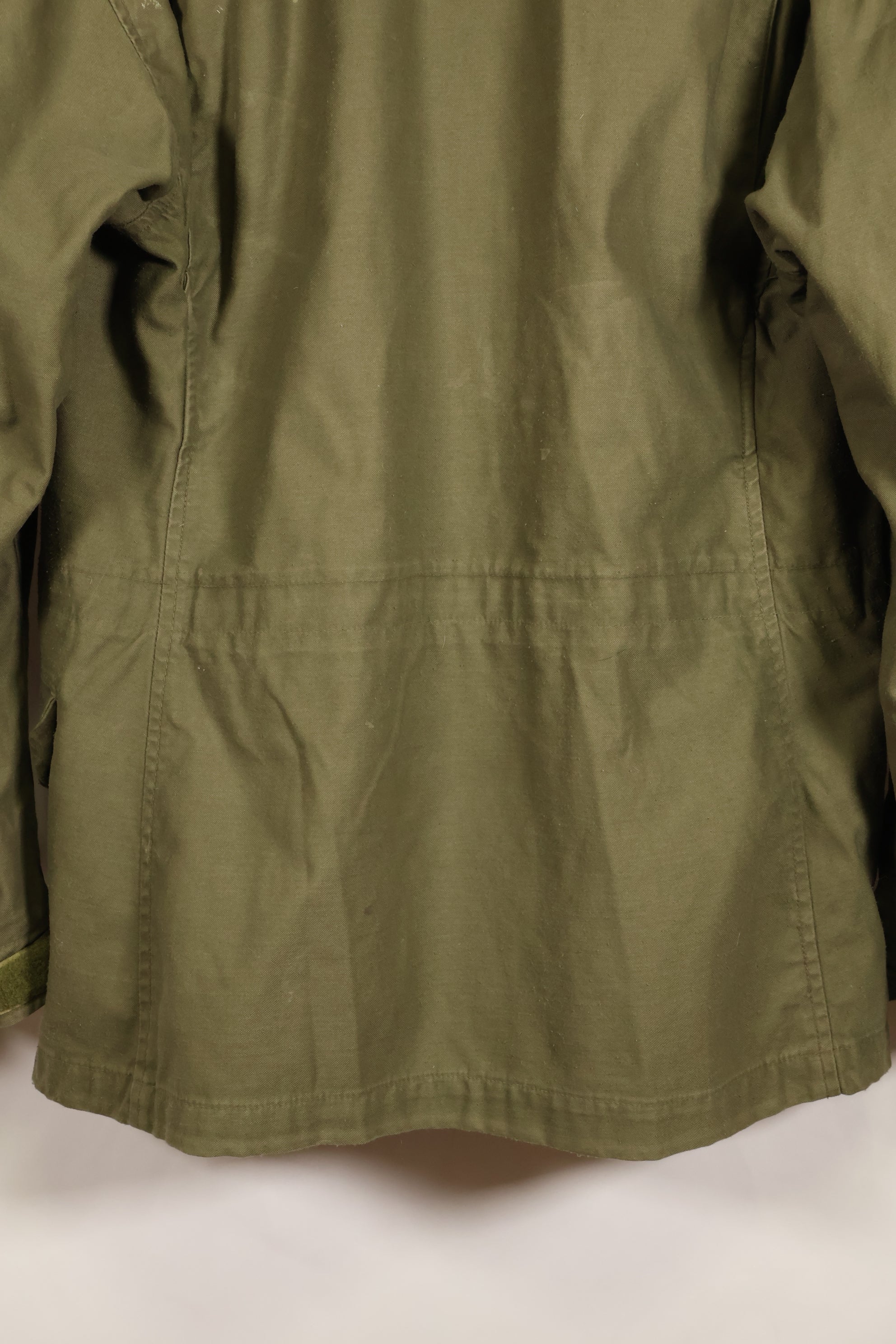 Circa 1965–66  S-S  M65 Field Jacket  1st Model  No liner  Some stains  Used