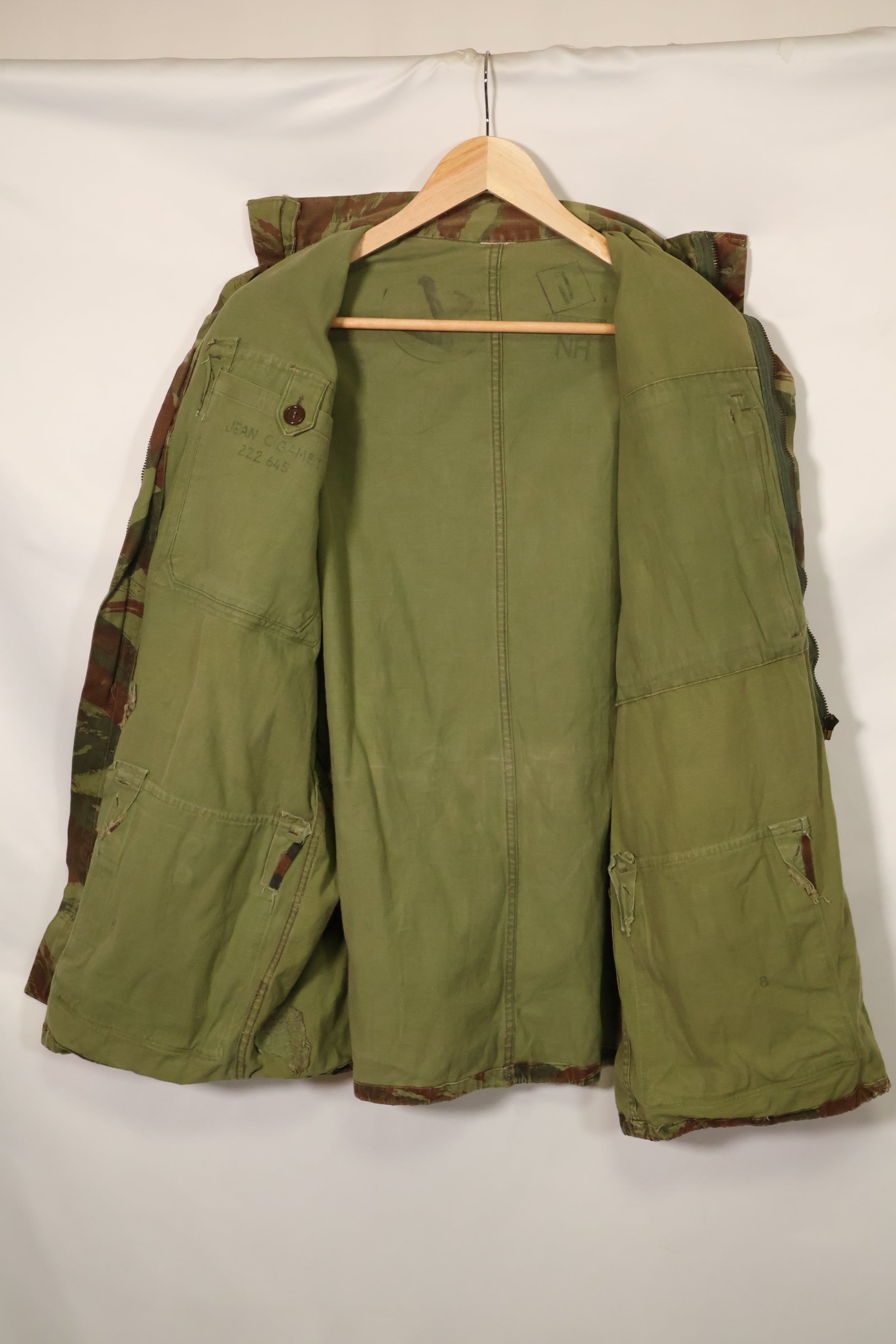 1950年代　フランス軍　リザード迷彩　TAP 47/56　空挺ジャケット　中古品