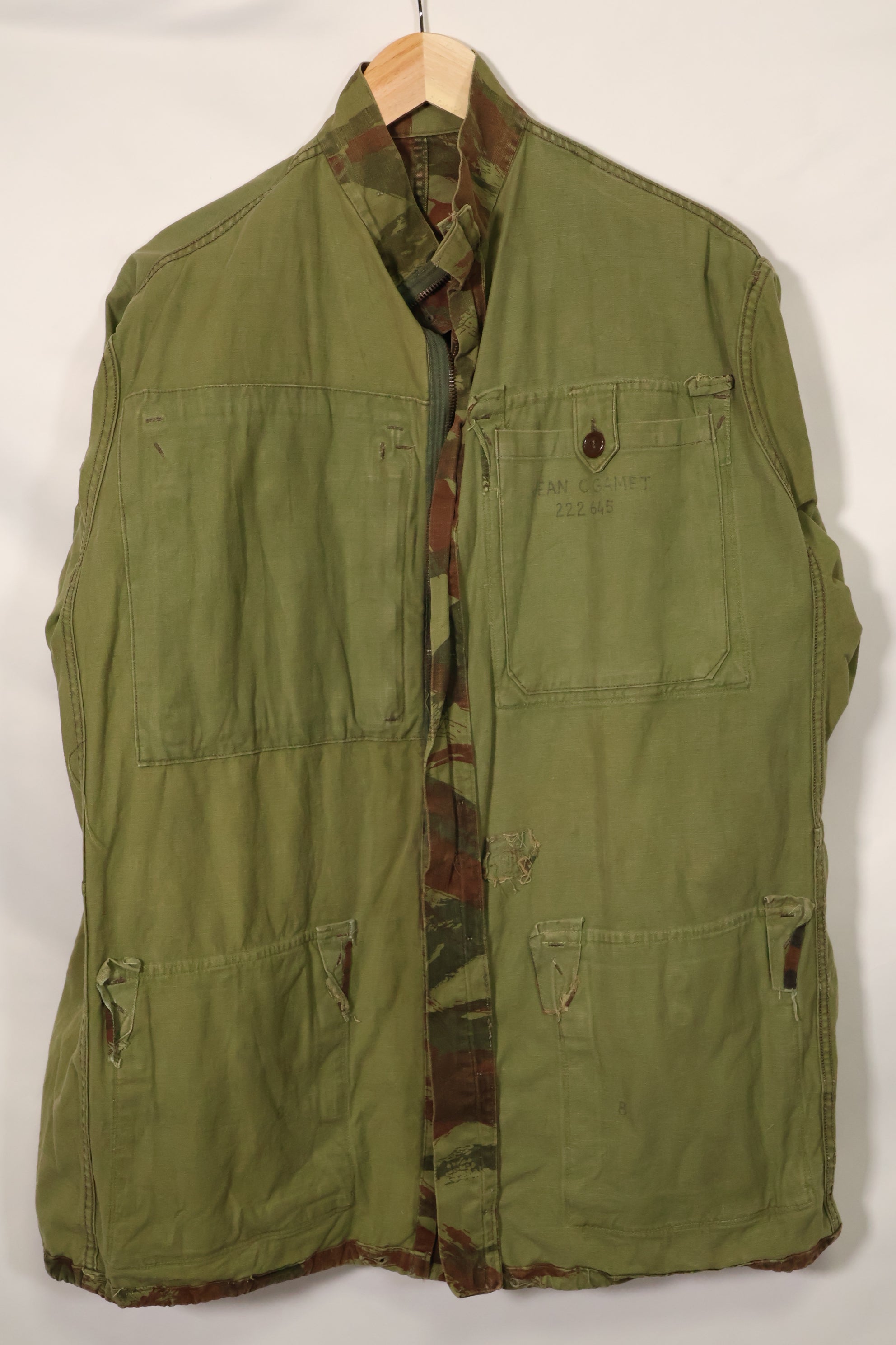 1950年代　フランス軍　リザード迷彩　TAP 47/56　空挺ジャケット　中古品