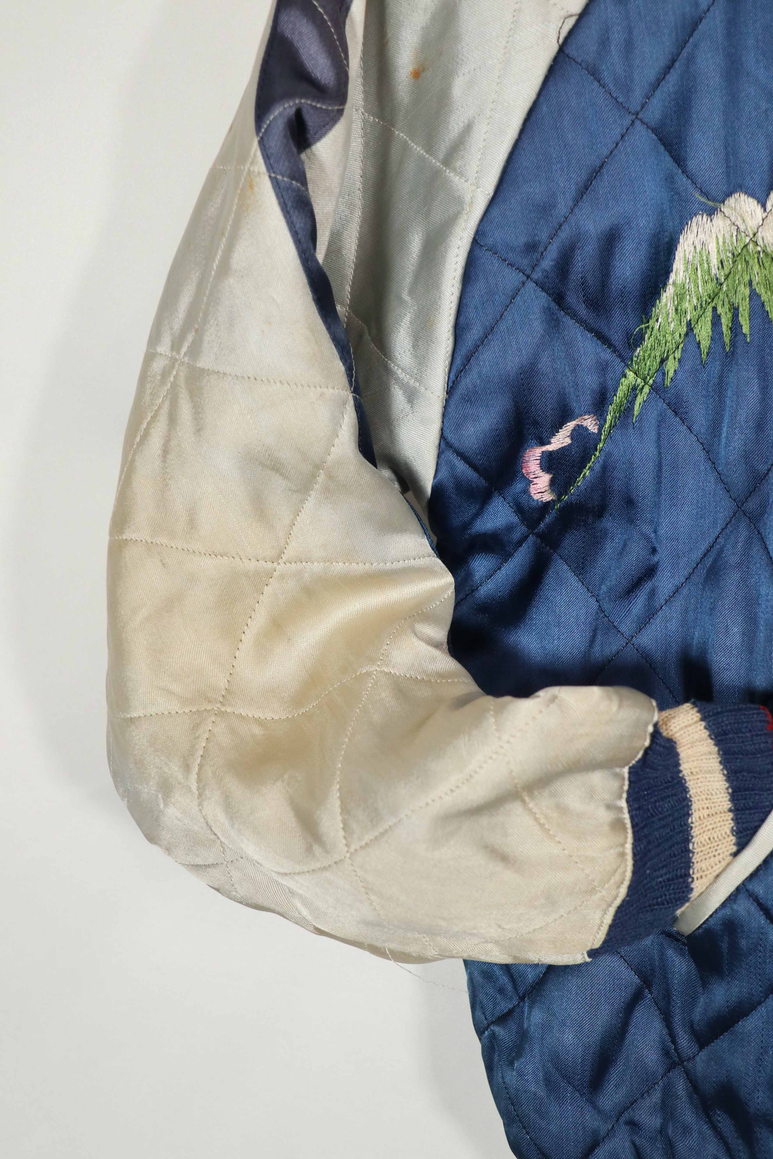 実物　1950年代　Japan Jacket　スカジャン　リバーシブル　ジッパー破損あり