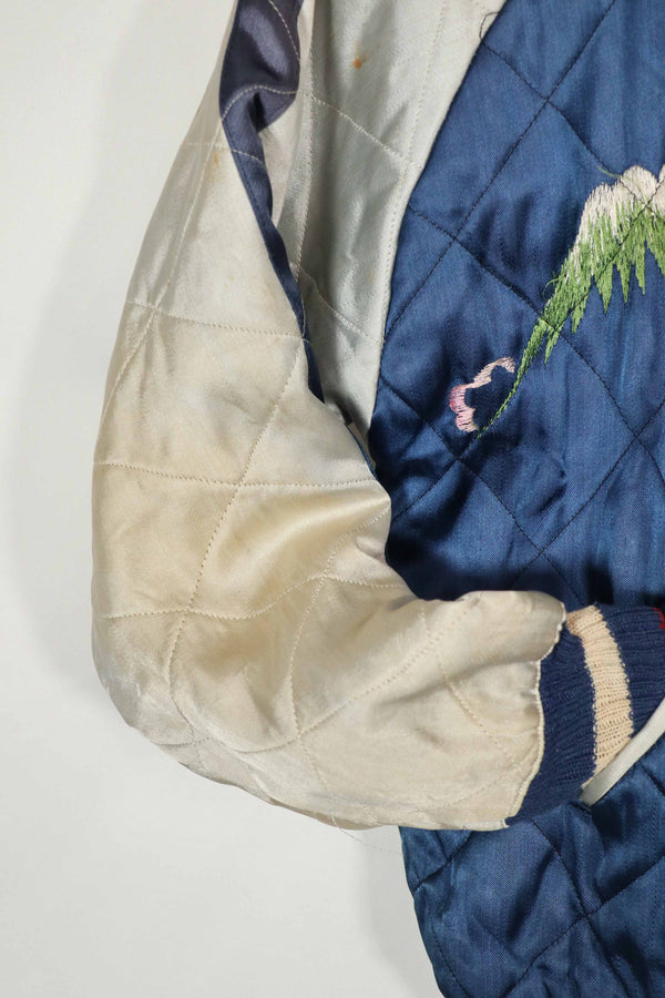 実物　1950年代　Japan Jacket　スカジャン　リバーシブル　ジッパー破損あり