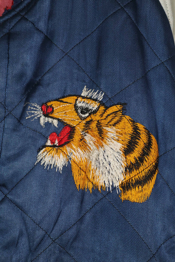 実物　1950年代　Japan Jacket　スカジャン　リバーシブル　ジッパー破損あり