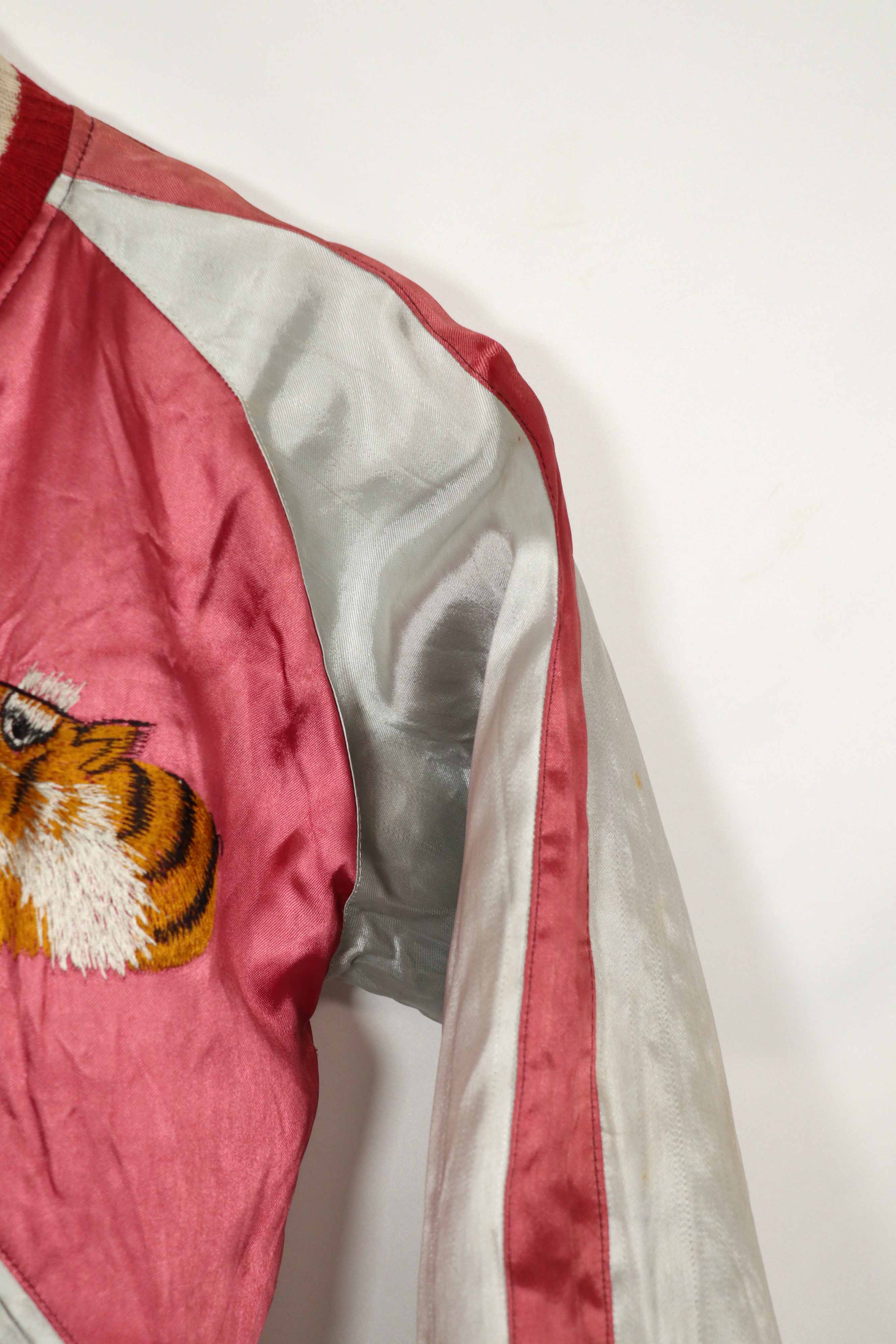 実物　1950年代　Japan Jacket　スカジャン　リバーシブル　ジッパー破損あり