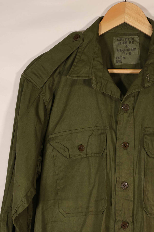 実物　1967年製　オーストラリア軍　ファティーグシャツ　ほぼ未使用品