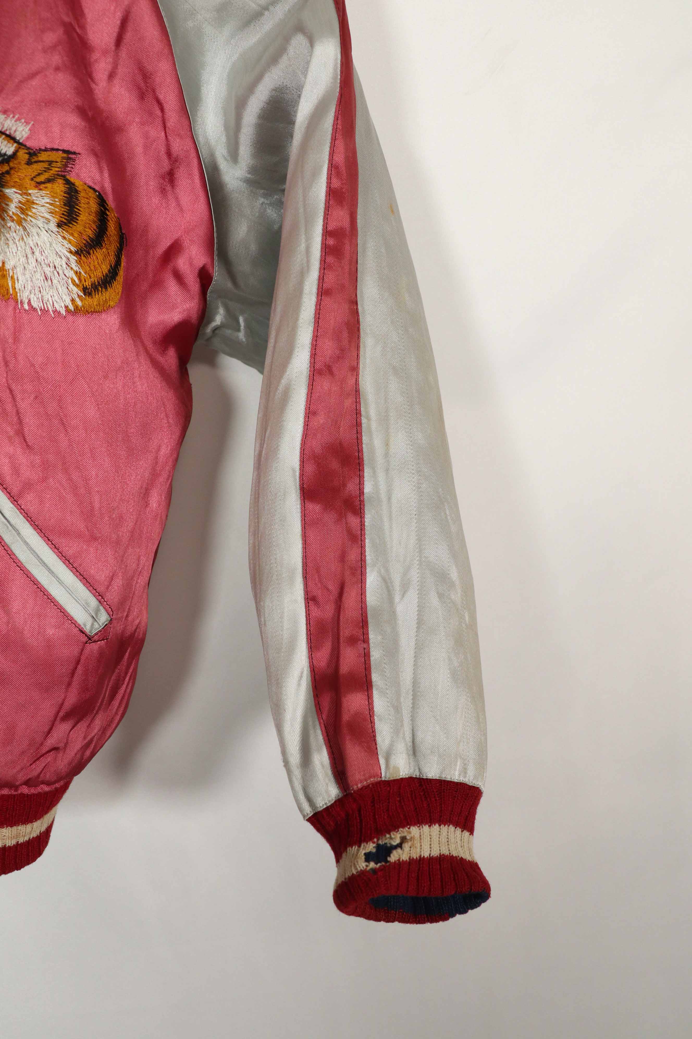 実物　1950年代　Japan Jacket　スカジャン　リバーシブル　ジッパー破損あり