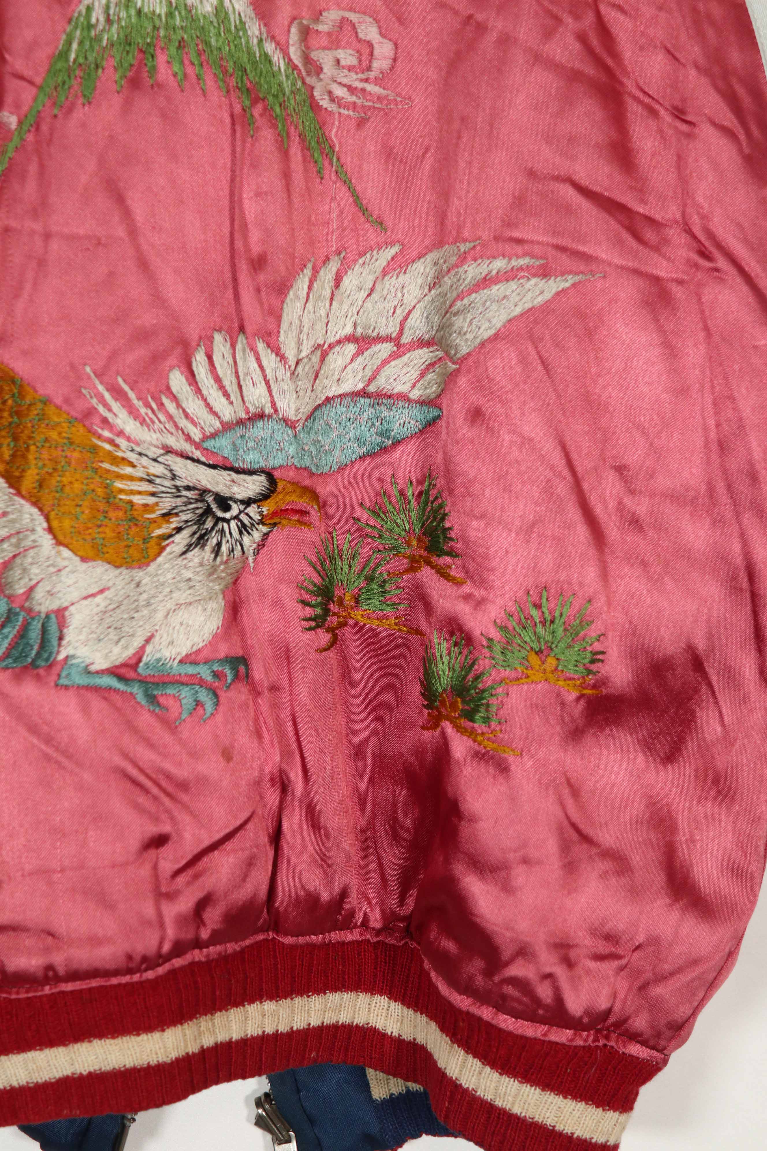 実物　1950年代　Japan Jacket　スカジャン　リバーシブル　ジッパー破損あり