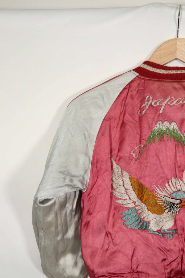 実物　1950年代　Japan Jacket　スカジャン　リバーシブル　ジッパー破損あり