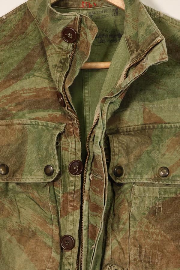 二手 1950 年代法国陆军蜥蜴迷彩 TAP 47/54 空降兵夹克