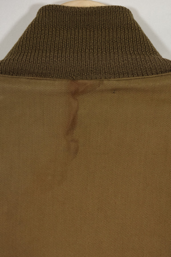 正品 1940 年代第二款美国陆军冬季作战夹克/坦克兵夹克，已修补，二手