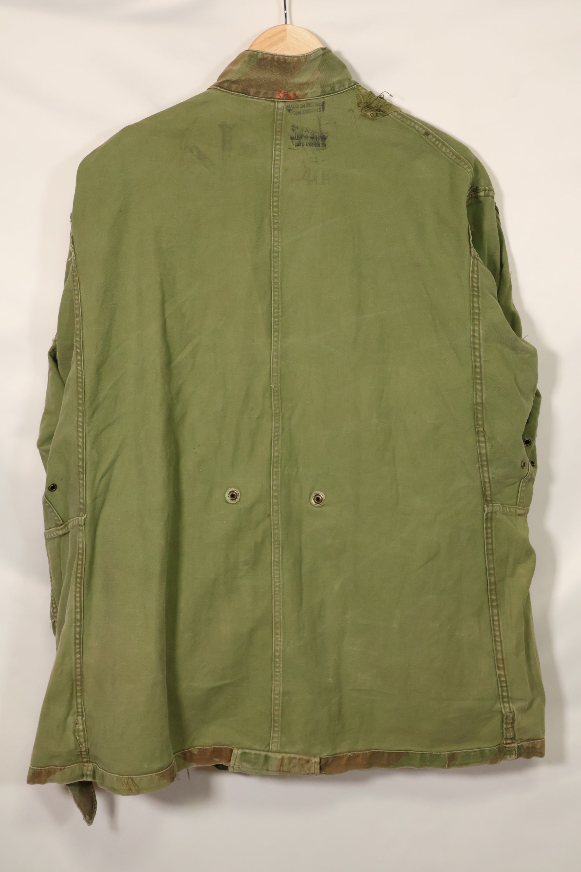 二手 1950 年代法国陆军蜥蜴迷彩 TAP 47/54 空降兵夹克