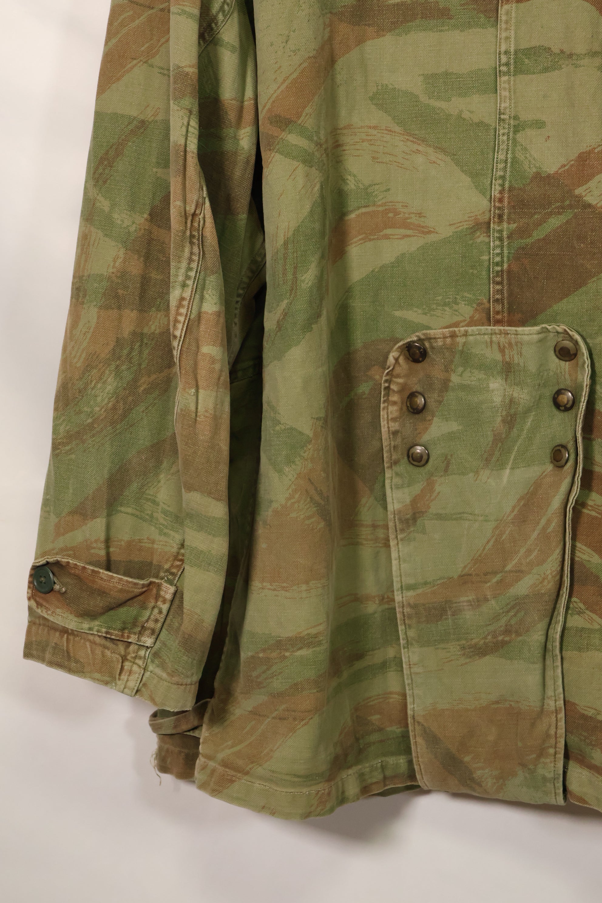 二手 1950 年代法国陆军蜥蜴迷彩 TAP 47/54 空降兵夹克