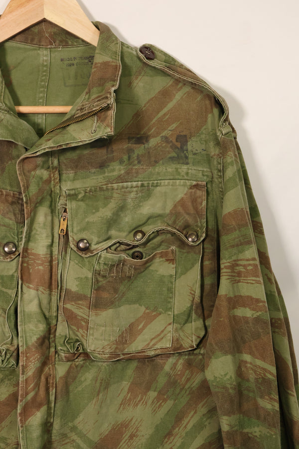 20世纪50年代法国陆军蜥蜴迷彩TAP 47/54空降兵夹克，带以色列印章，二手