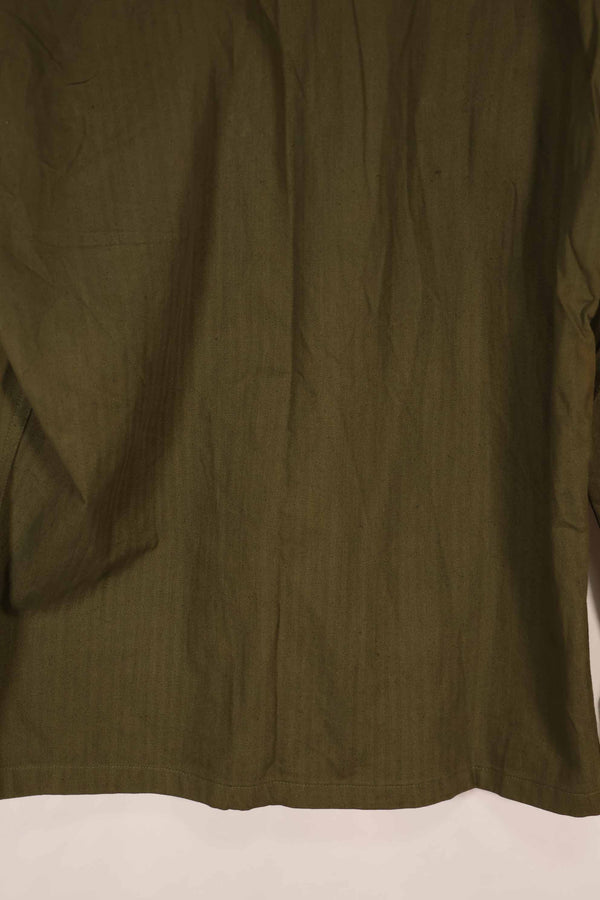 実物　1940年代　アメリカ陸軍　HBT OD ユーティリティジャケット　サイズタグなし　状態良い