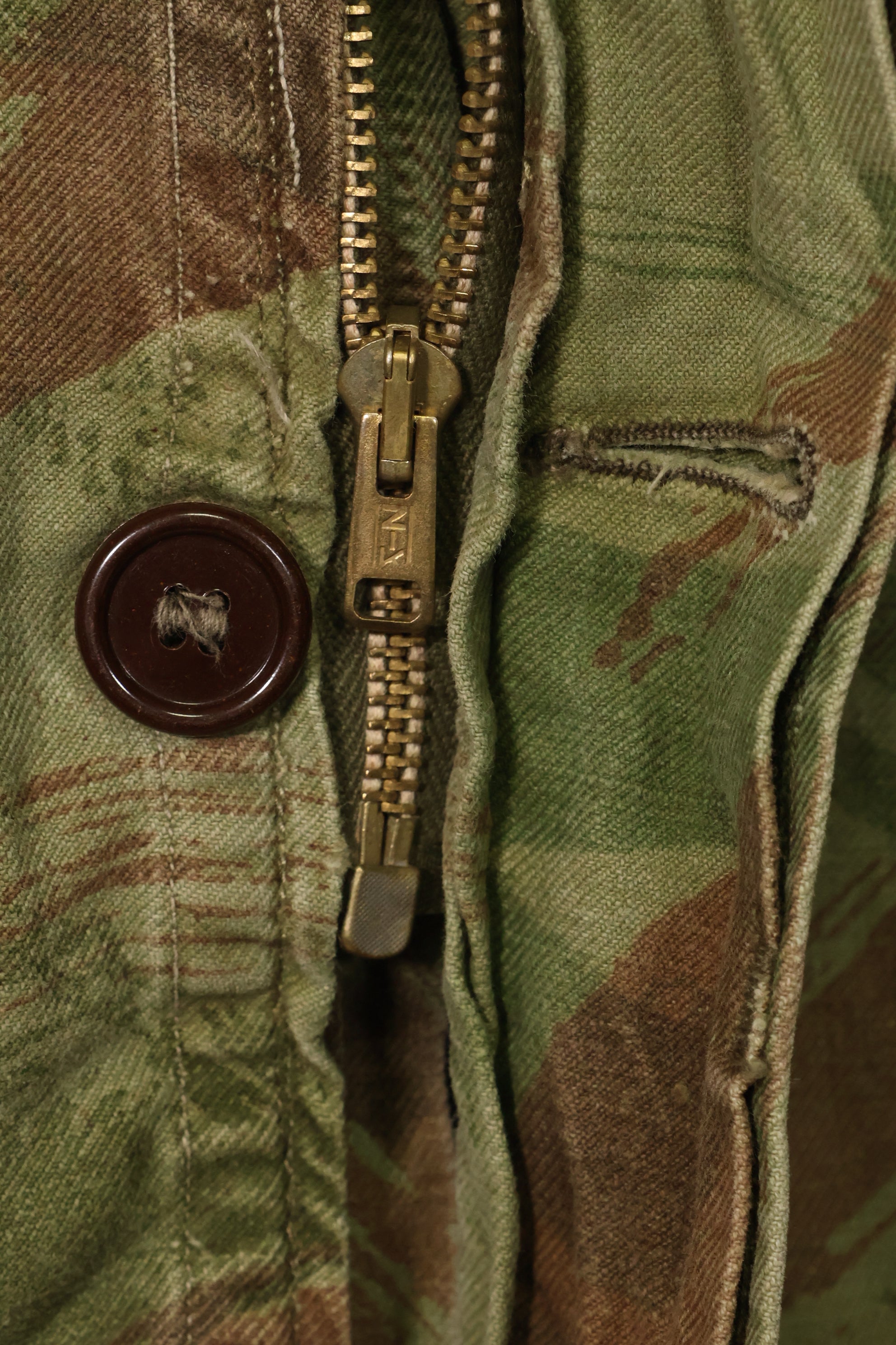 20世纪50年代法国陆军蜥蜴迷彩TAP 47/54空降兵夹克，带以色列印章，二手