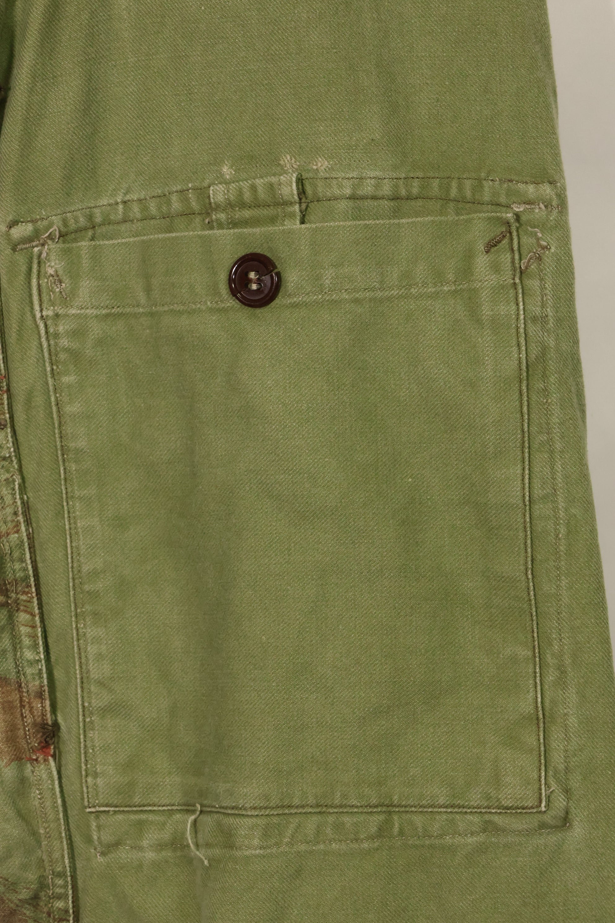 20世纪50年代法国陆军蜥蜴迷彩TAP 47/54空降兵夹克，带以色列印章，二手