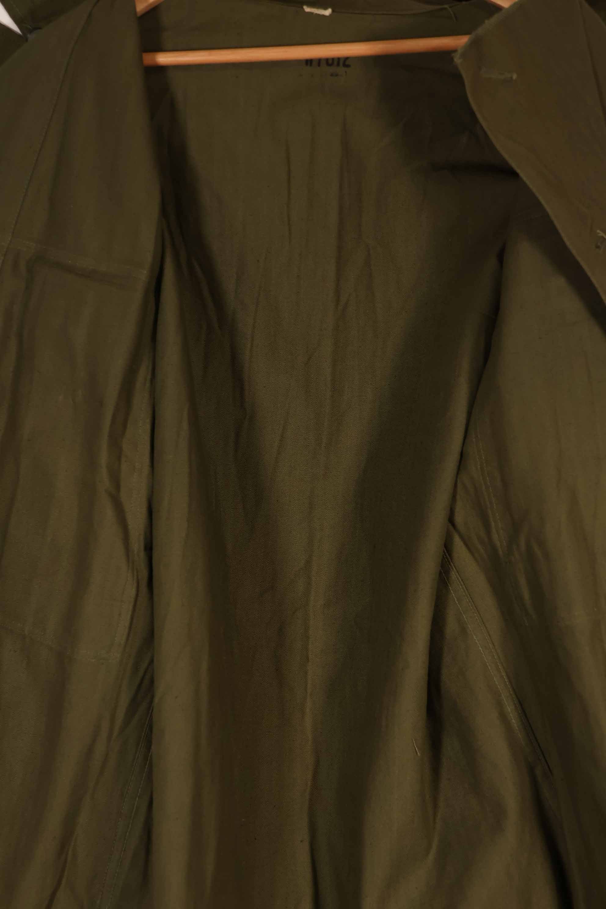 実物　1940年代　アメリカ陸軍　HBT OD ユーティリティジャケット　サイズタグなし　状態良い