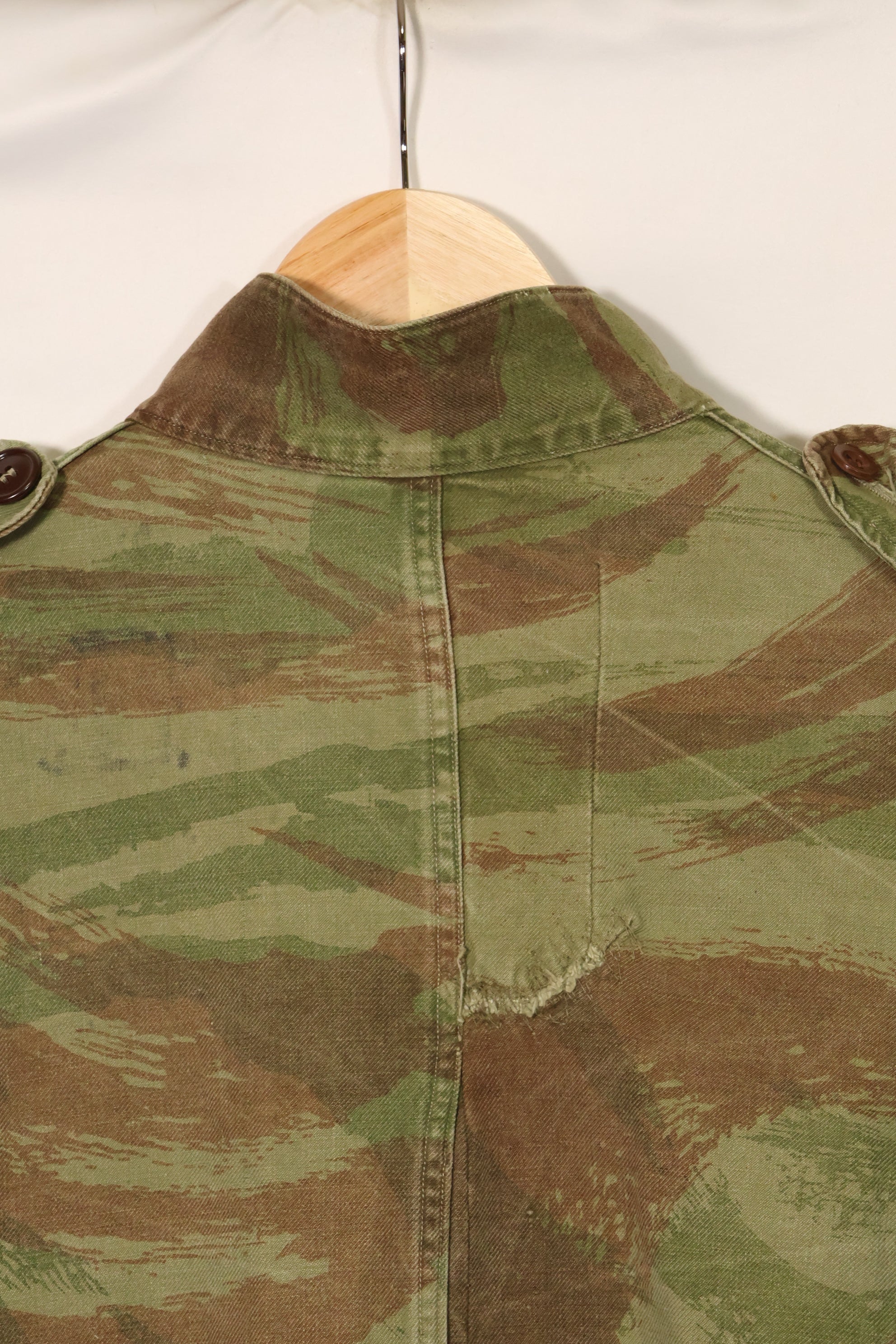 20世纪50年代法国陆军蜥蜴迷彩TAP 47/54空降兵夹克，带以色列印章，二手