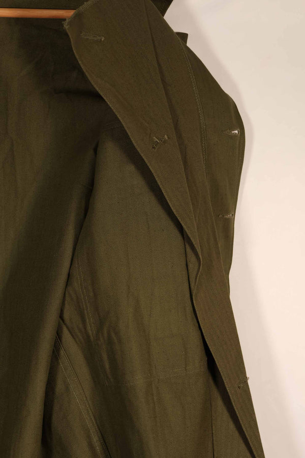 実物　1940年代　アメリカ陸軍　HBT OD ユーティリティジャケット　サイズタグなし　状態良い