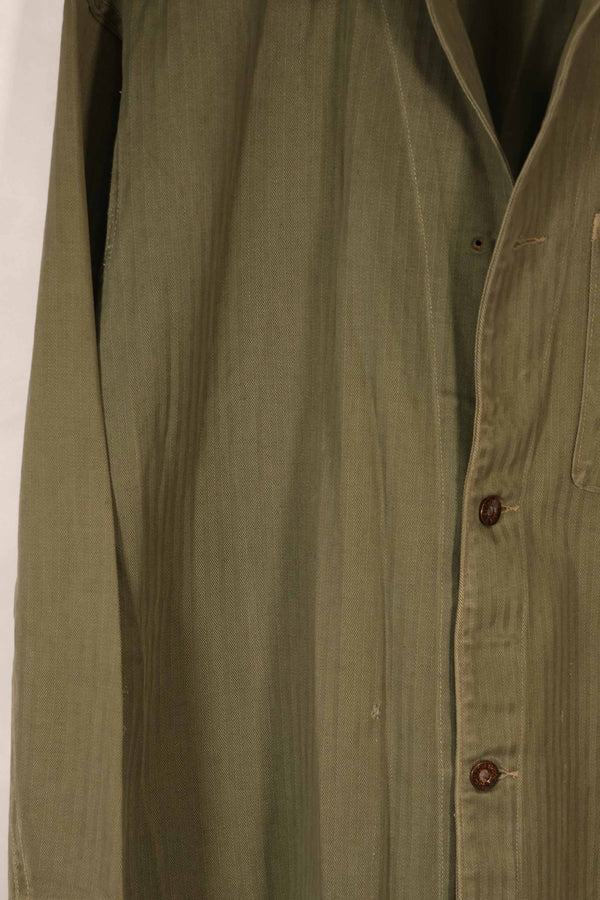 実物　1940年代　アメリカ海兵隊　USMC　M41 HBTユーティリティジャケット　ポケット欠損