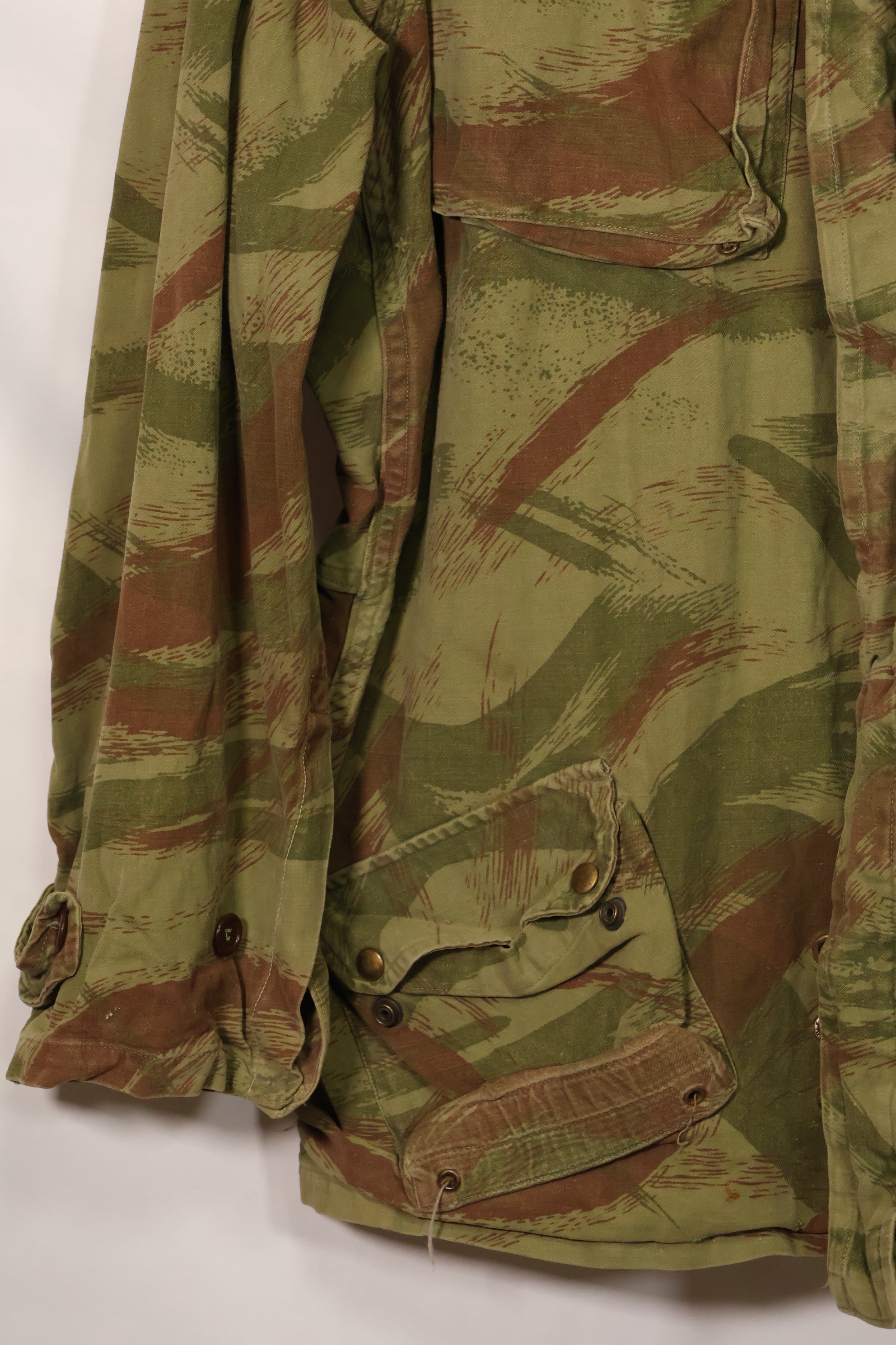 20世纪50年代法国陆军蜥蜴迷彩TAP 47/53空降兵夹克，带以色列印章，二手