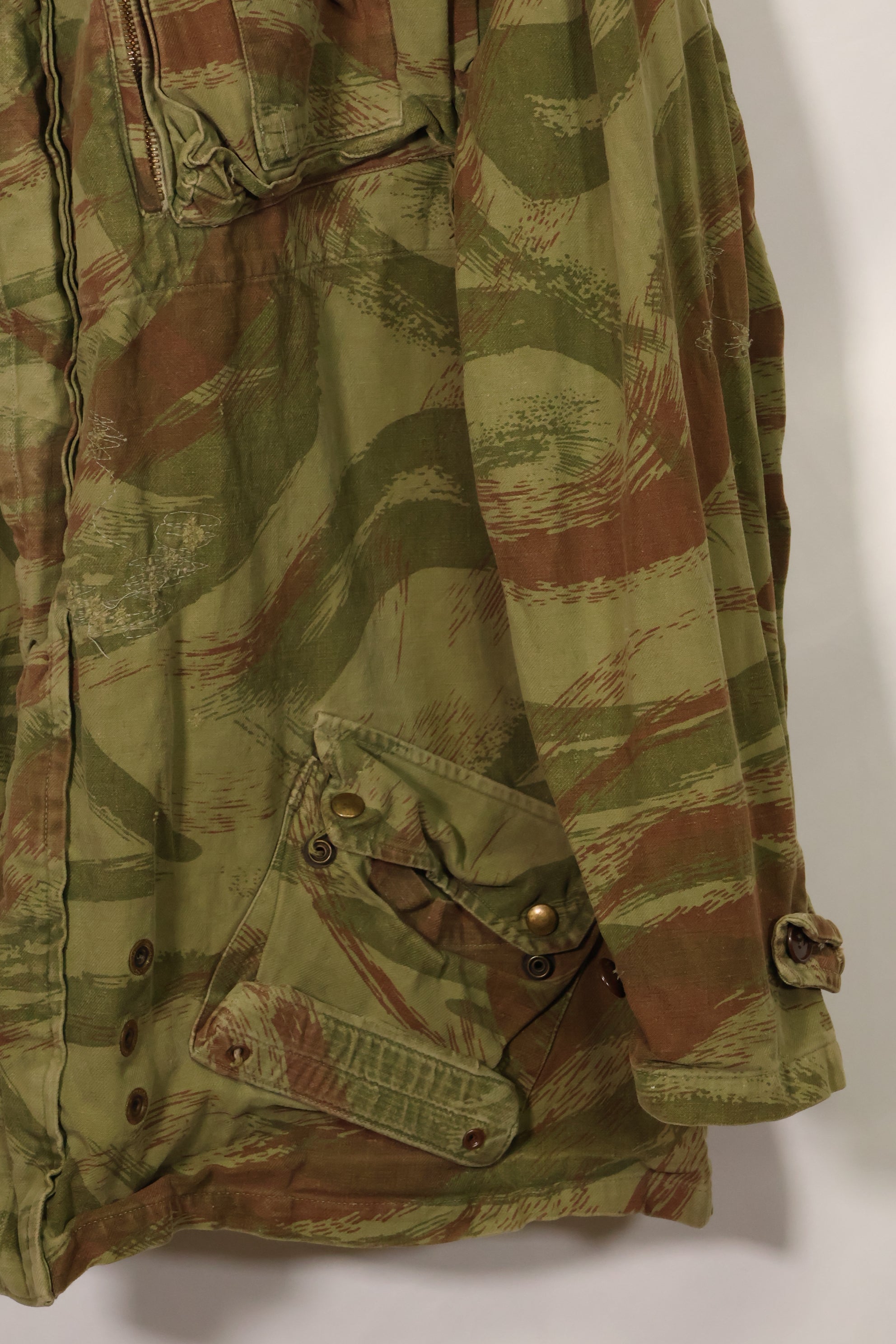 20世纪50年代法国陆军蜥蜴迷彩TAP 47/53空降兵夹克，带以色列印章，二手