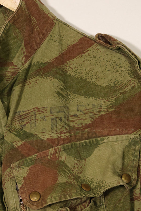 20世纪50年代法国陆军蜥蜴迷彩TAP 47/53空降兵夹克，带以色列印章，二手