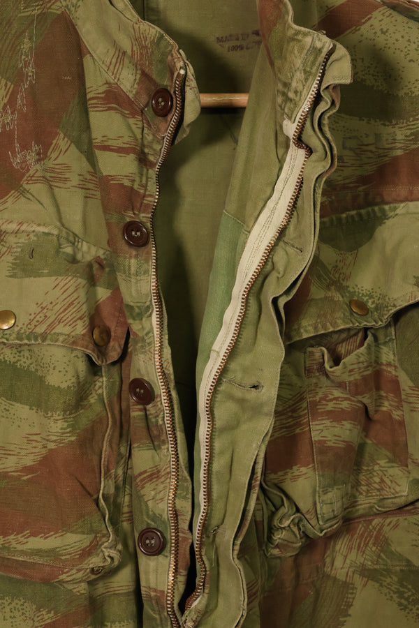 20世纪50年代法国陆军蜥蜴迷彩TAP 47/53空降兵夹克，带以色列印章，二手