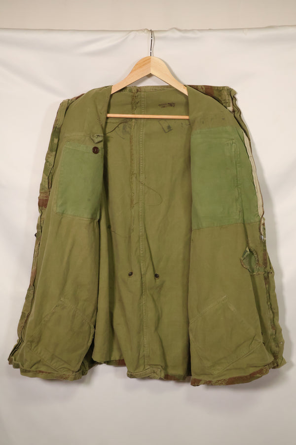 20世纪50年代法国陆军蜥蜴迷彩TAP 47/53空降兵夹克，带以色列印章，二手