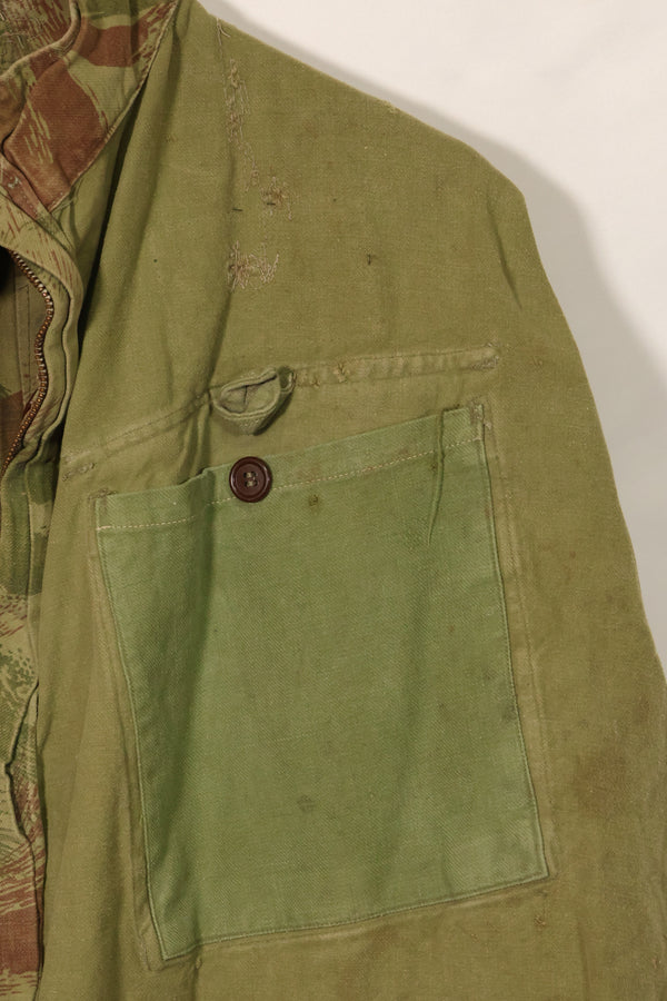 20世纪50年代法国陆军蜥蜴迷彩TAP 47/53空降兵夹克，带以色列印章，二手