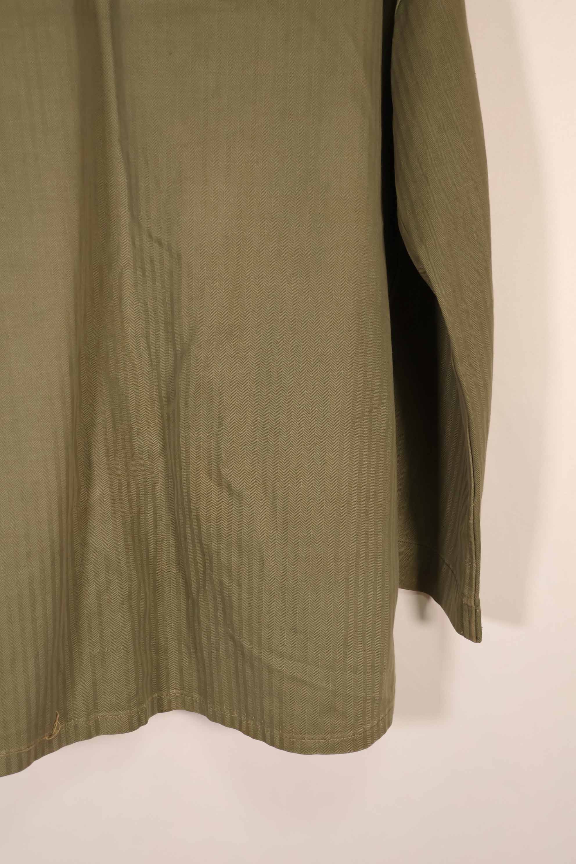 実物　1940年代　アメリカ海兵隊　USMC　M41 HBTユーティリティジャケット　ポケット欠損