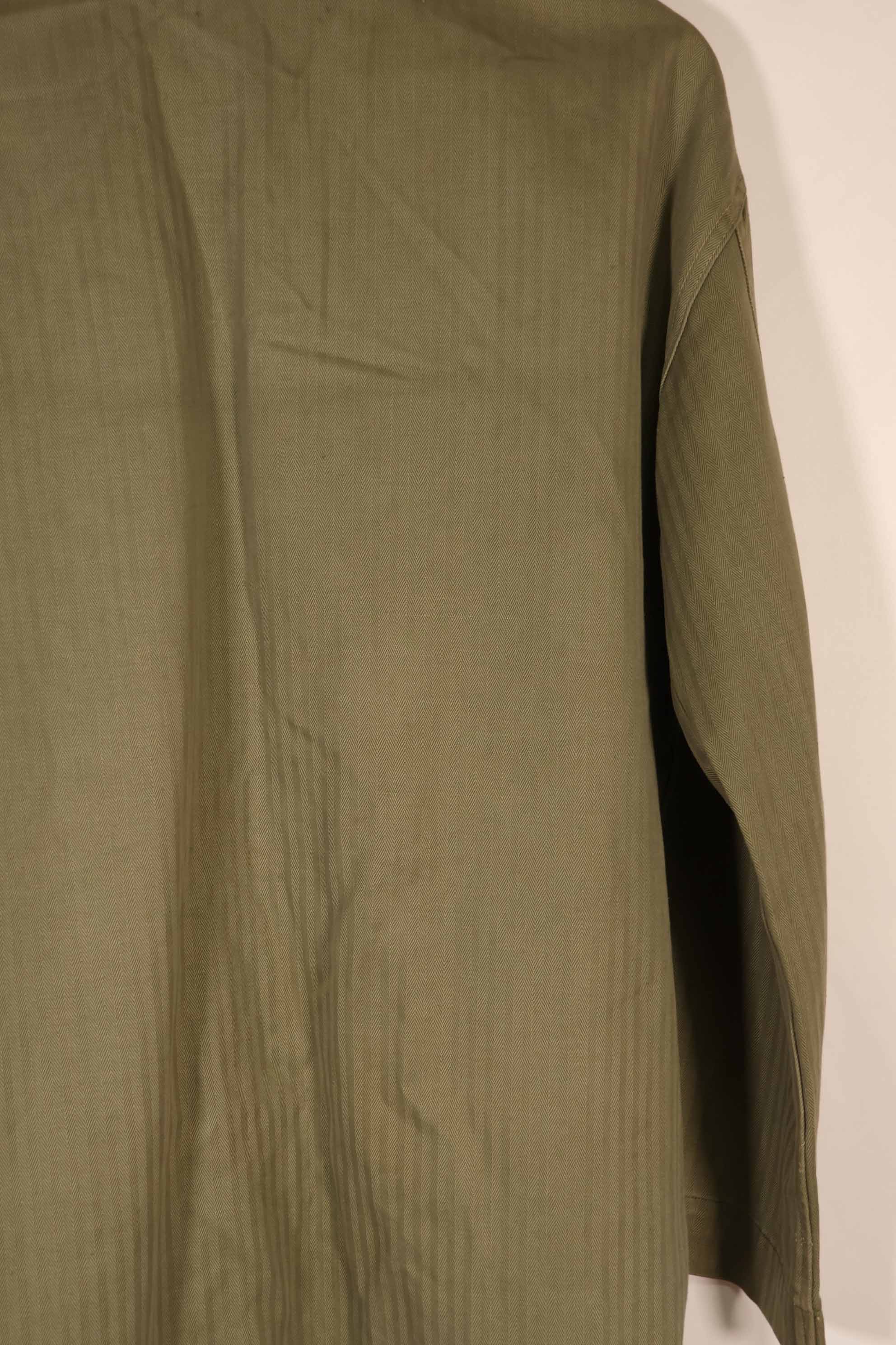 実物　1940年代　アメリカ海兵隊　USMC　M41 HBTユーティリティジャケット　ポケット欠損