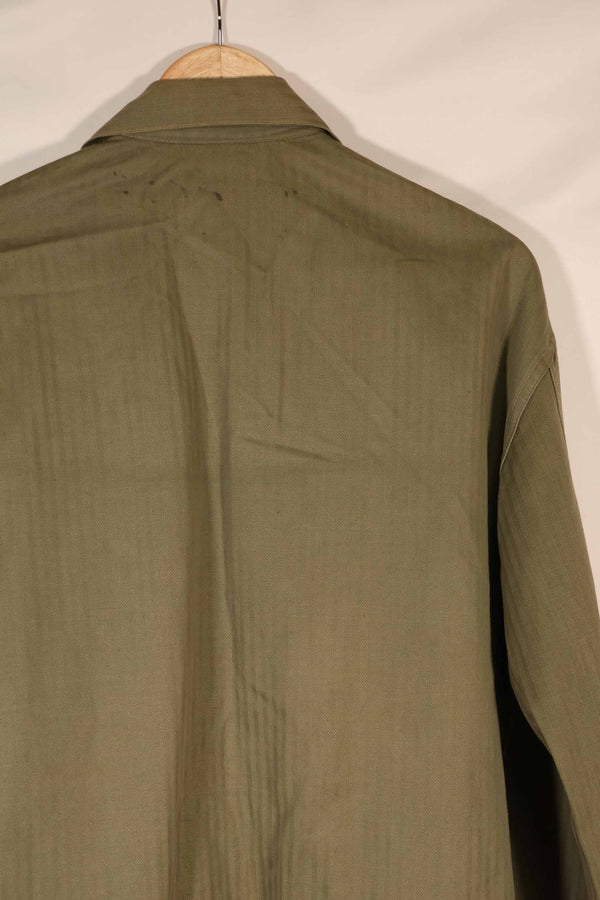 実物　1940年代　アメリカ海兵隊　USMC　M41 HBTユーティリティジャケット　ポケット欠損