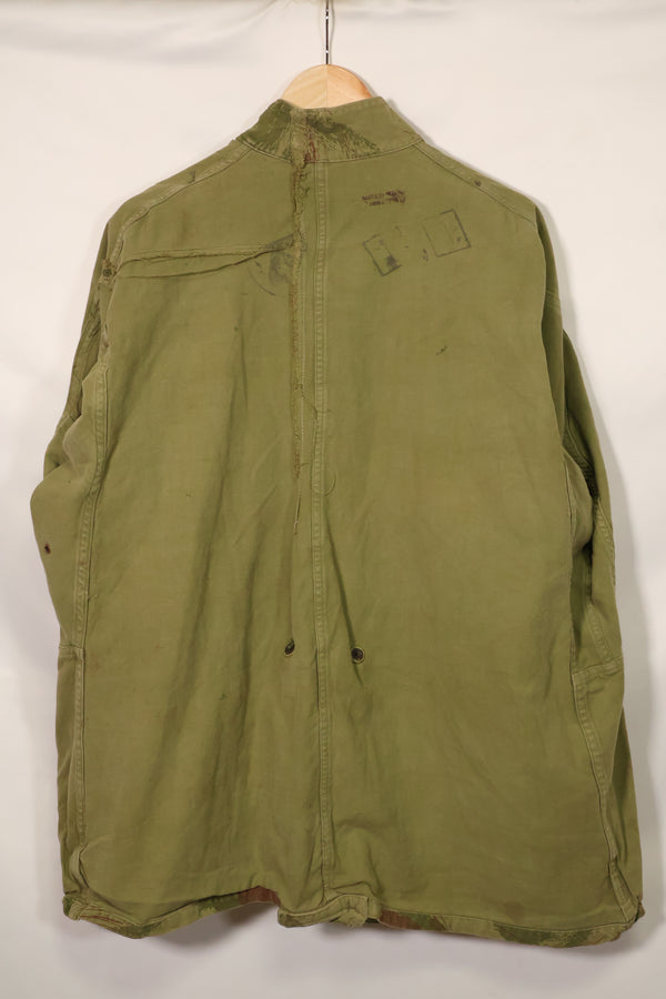 20世纪50年代法国陆军蜥蜴迷彩TAP 47/53空降兵夹克，带以色列印章，二手