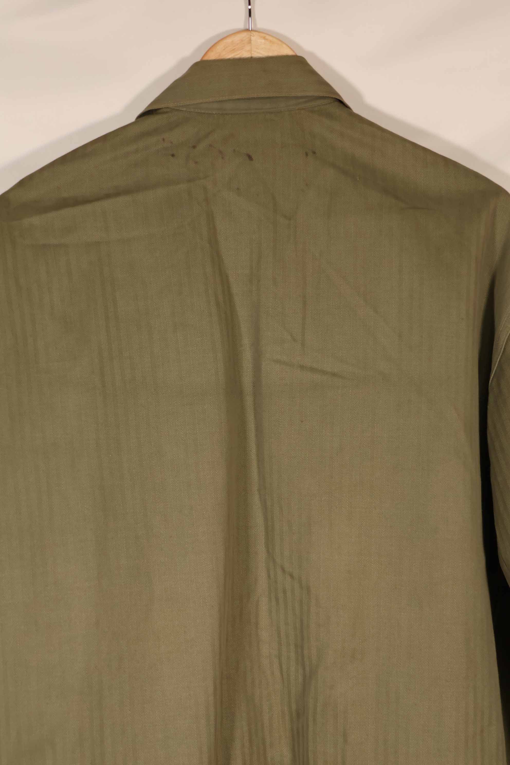 実物　1940年代　アメリカ海兵隊　USMC　M41 HBTユーティリティジャケット　ポケット欠損