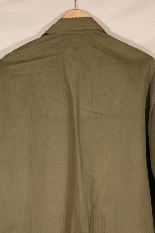 実物　1940年代　アメリカ海兵隊　USMC　M41 HBTユーティリティジャケット　ポケット欠損