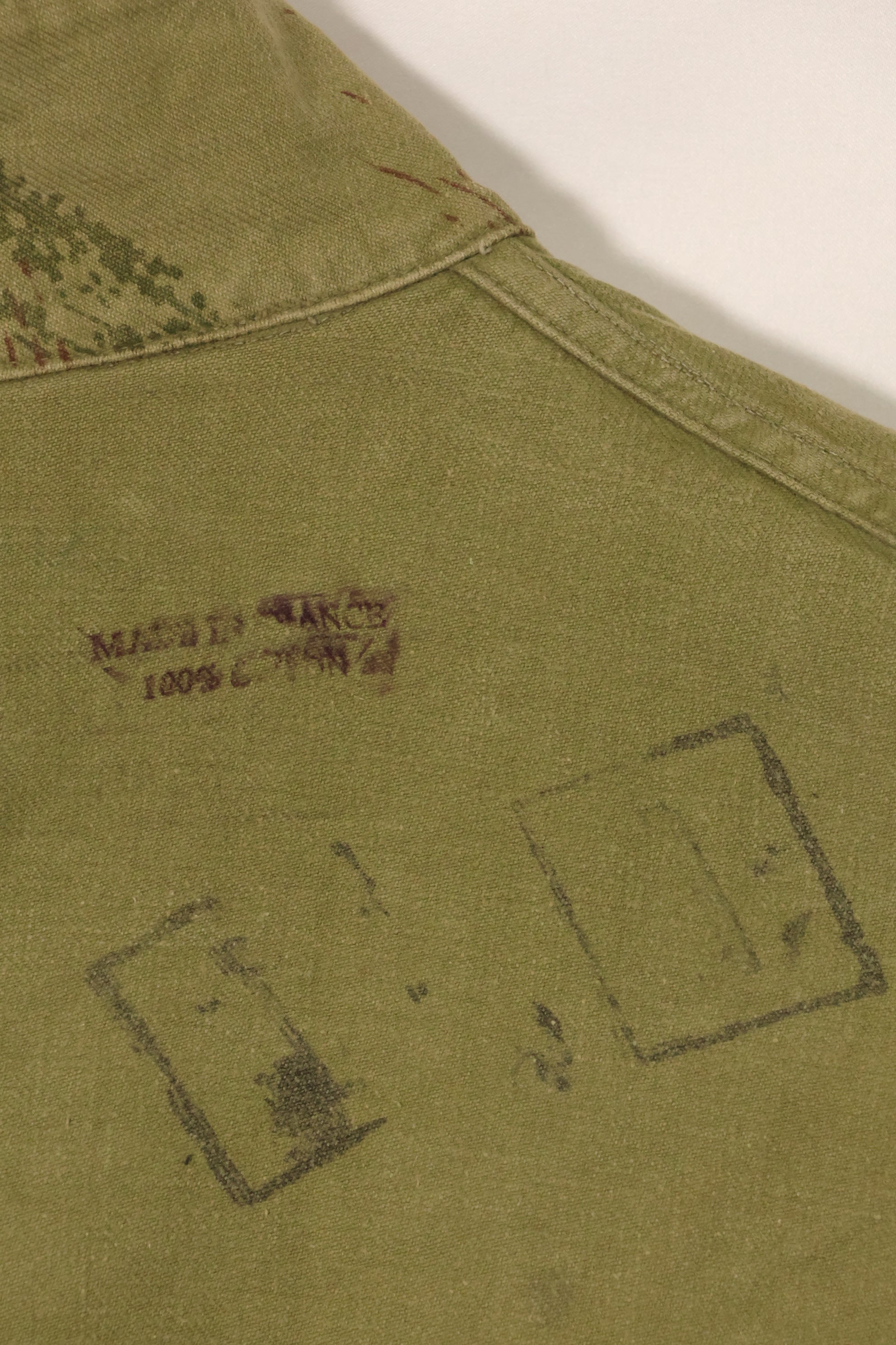 20世纪50年代法国陆军蜥蜴迷彩TAP 47/53空降兵夹克，带以色列印章，二手