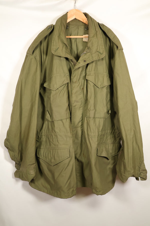 1970年契約　X-L-R　2nd Model　アメリカ軍　M65　フィールドジャケット　希少大きめサイズ　中古品