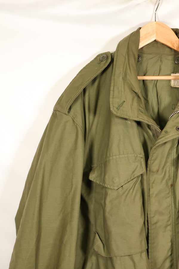 1970年契約　X-L-R　2nd Model　アメリカ軍　M65　フィールドジャケット　希少大きめサイズ　中古品