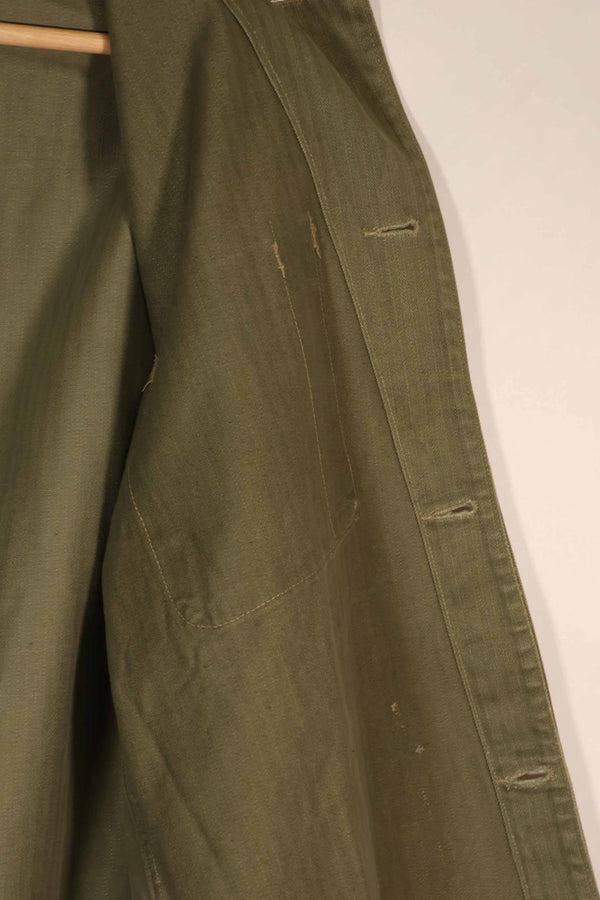 実物　1940年代　アメリカ海兵隊　USMC　M41 HBTユーティリティジャケット　ポケット欠損