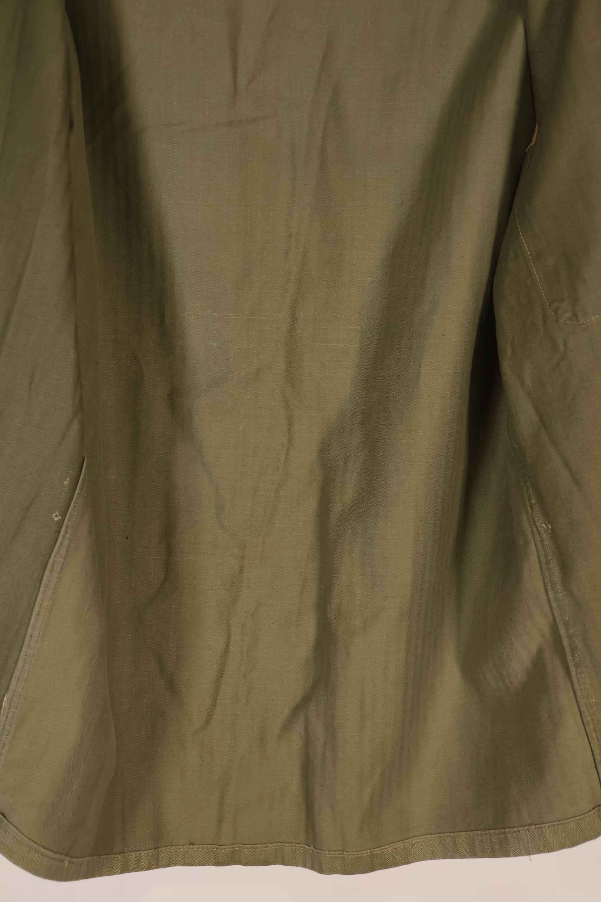 実物　1940年代　アメリカ海兵隊　USMC　M41 HBTユーティリティジャケット　ポケット欠損